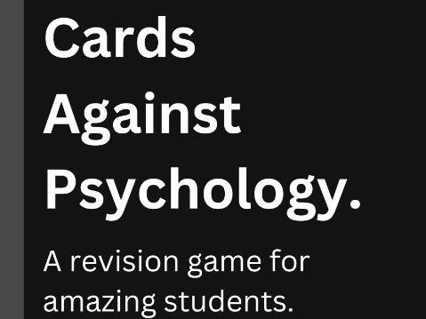 Cards Against Psychology – Approaches Revision Game | GCSE & A Level Psychology | Freud, Behaviouris