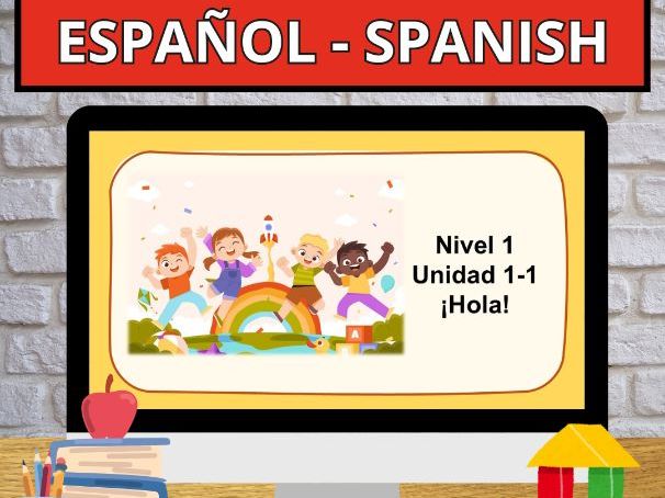 Clases en Español Spanish Curriculum Online - L1-U1-1 Name / Nombre Me llamo...