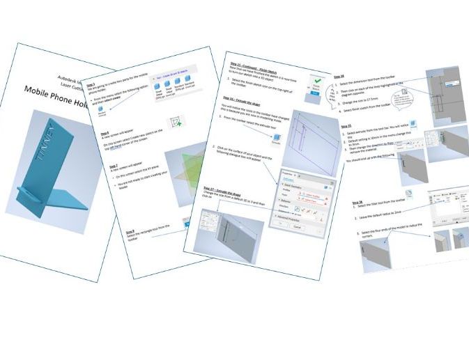 CAD - Beginners Tutorial for Autodesk inventor. (Mobile Phone Holder)