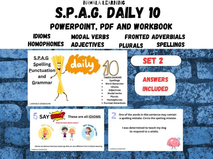 S.P.A.G. Daily 10 Activity Pack (Set 3)