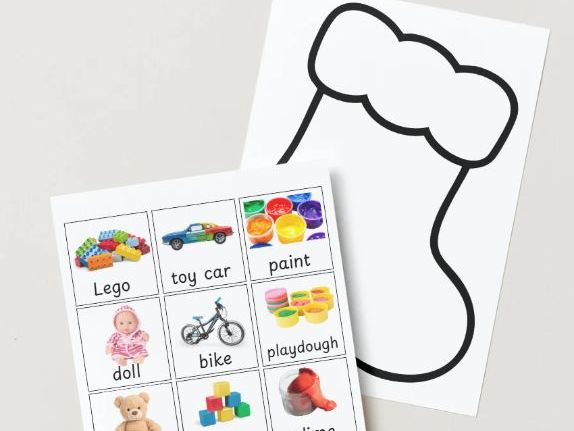 Christmas Stocking Cut and Stick