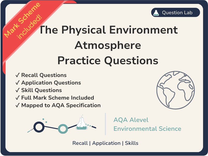 AQA Alevel Env Sci - Atmosphere - Practice Q & MS