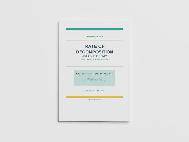 Rate of Decomposition - AQA GCSE Biology Practice Book