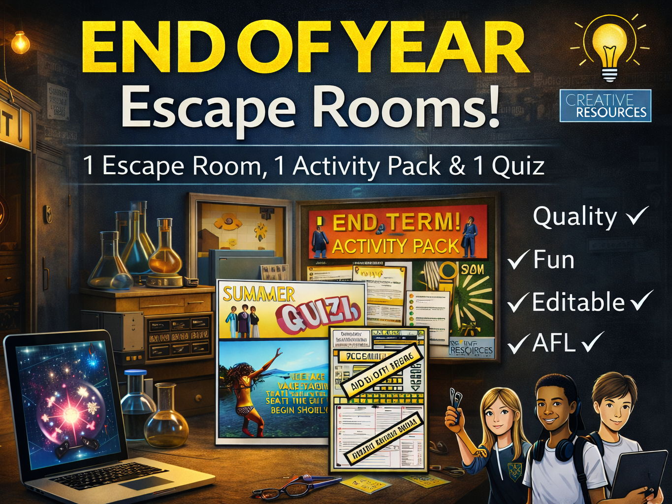 End of Year Activities for Secondary students