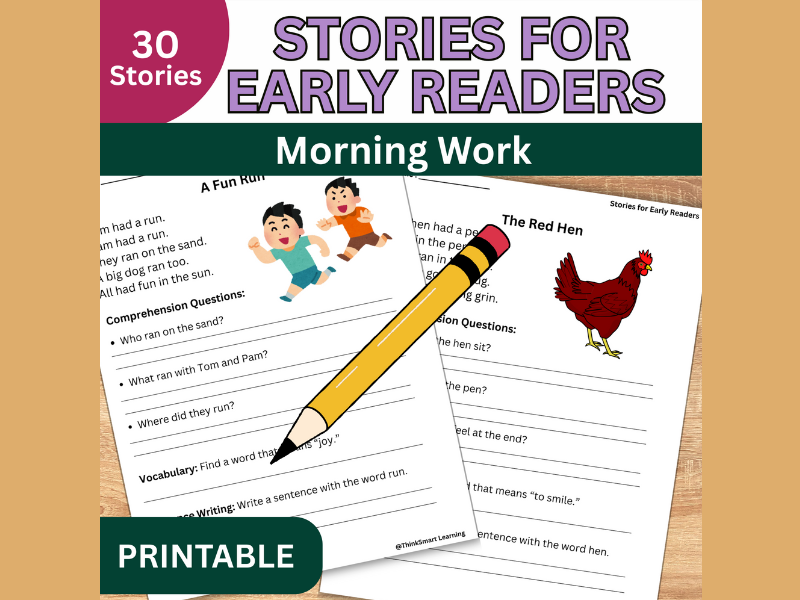 30 Short Decodable Reading Passages