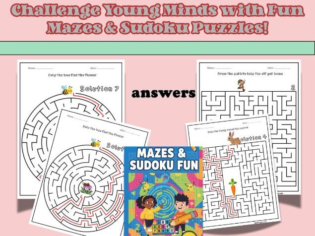 Mazes & Sudoku Brain Games for Smart Kids