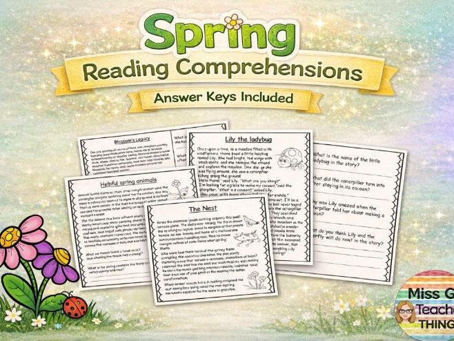 Spring short stories: Reading comprehensions with answers KS2