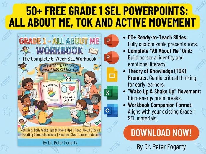 50+ FREE Grade 1 SEL PowerPoints | All About Me, TOK & Active Wake Up
