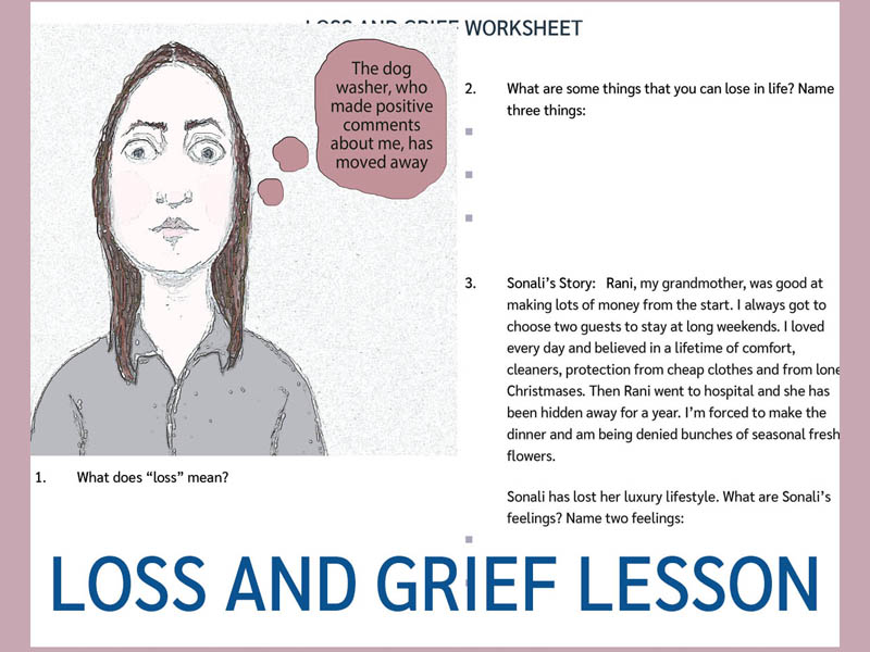 Loss and Grief Lesson - Worksheet & Lesson Plan (US)