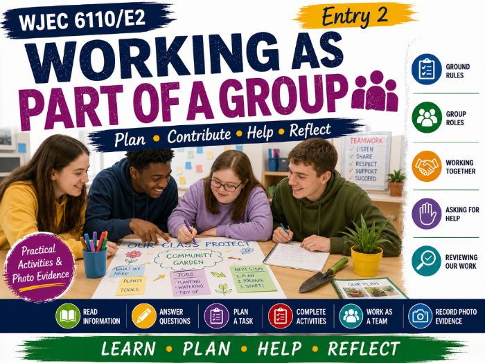WJEC Entry 2 Working as Part of a Group Workbook | 6110/E2