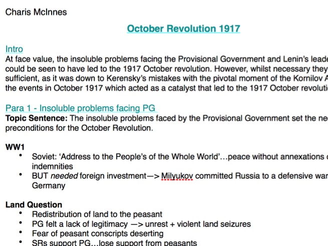 october revolution essay