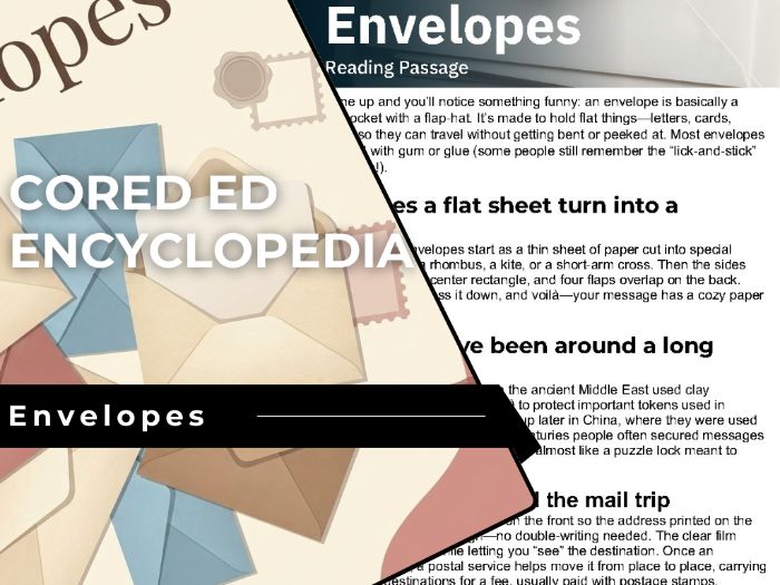 Envelopes Reading Comprehension Passage - Cored Ed Encyclopedia