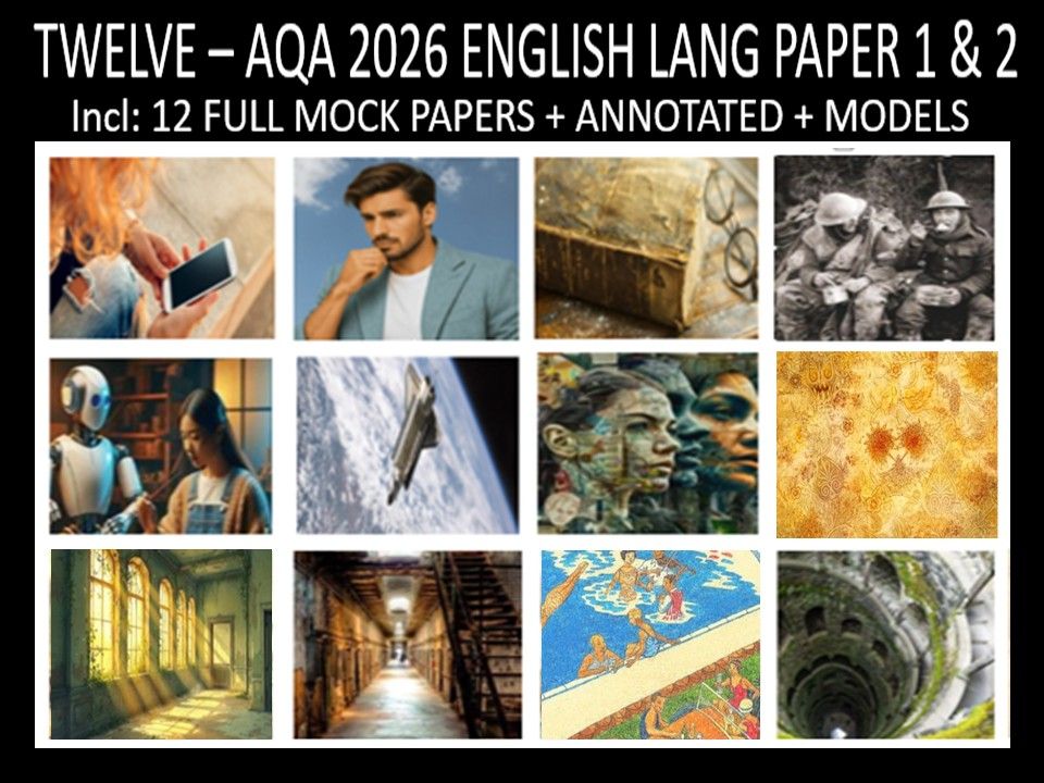 TWELVE - AQA PAPER 1 & 2 | 2026 FULL MOCKS | ANNOTATED | MODELS