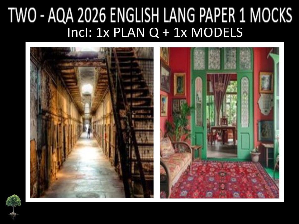 TWO - AQA PAPER 1 | 2026 FULL MOCKS | Q4 PLAN | MODELS