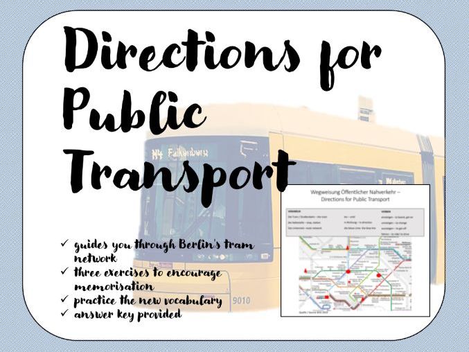 Taking Public Transport German - Wegweisung Öffentlicher Nahverkehr Berlin