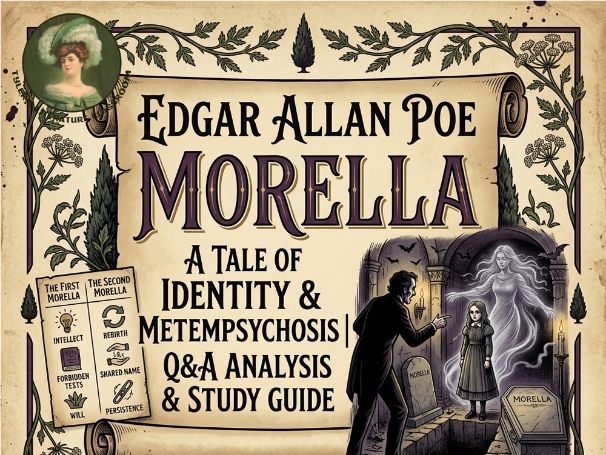 Morella by Edgar Allan Poe | Gothic Literature Q&A Analysis & Sub Plan