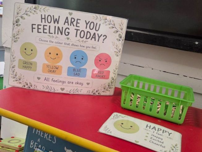 Feelings and Emotions Colour Choice Display