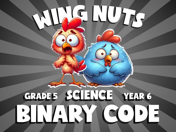 Binary Code WING NUTS Science Game | No-Prep Year 6 Review Activity