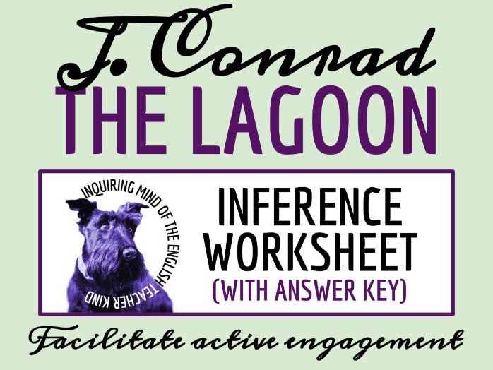 "The Lagoon" by Joseph Conrad Literary Analysis Worksheet | Close Reading Skills Practice