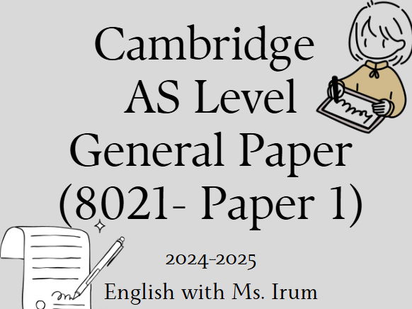 General Paper-8021-Paper 1-Essay Prompts