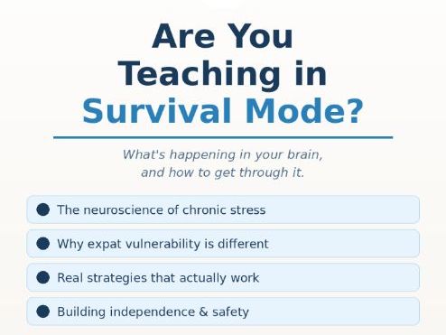 Strategies for International Teachers in Survival Mode