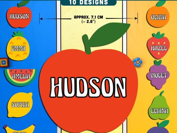 Fruit Name Tags, Editable Locker & Cubby Labels, Printable Classroom Organization
