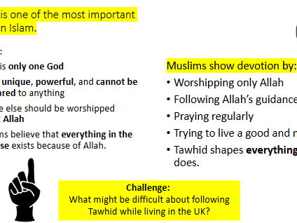 Praying to one God (Islam)