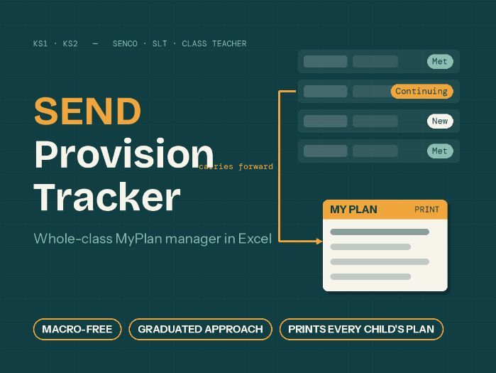 SEND Tracker & MyPlan Manager — Excel System