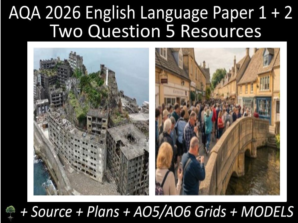 Two Question 5: AQA 2026 English Language Paper 1 + 2 | Resources