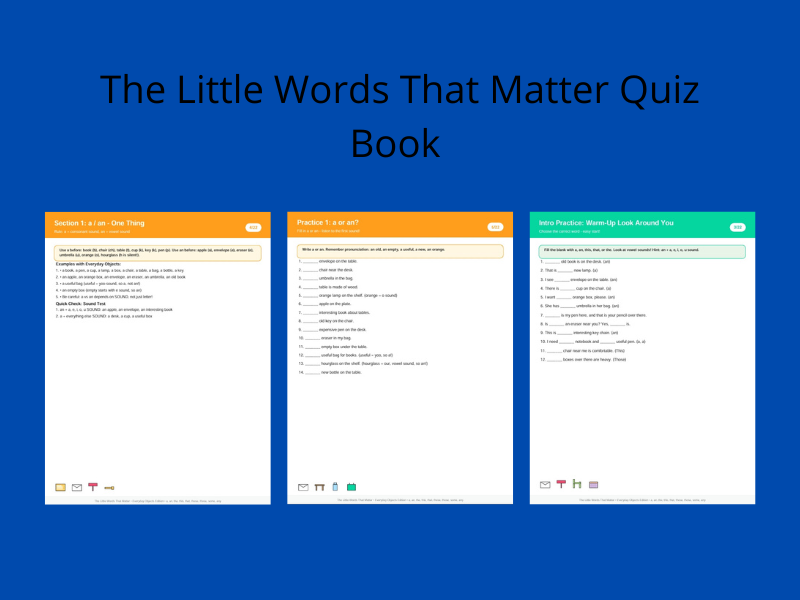 The Little Words That Matter Quiz Book