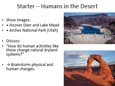 OCR A Level Geography: Drylands: Human Activity and Change in Dryland Landscapes
