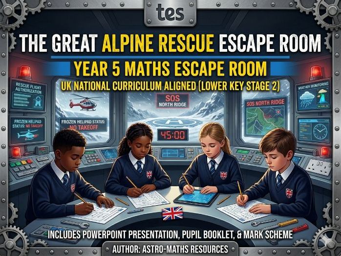 Year 5 Maths Escape Room: The Great Alpine Rescue — Save the Hikers!