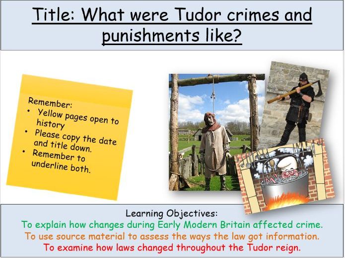 Tudor Crime and Punishment