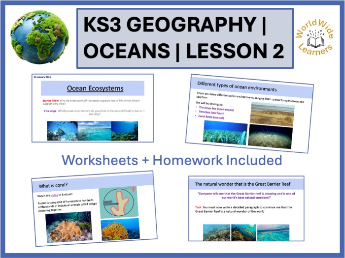 Ocean Ecosystems – Coral Reefs, Deep Sea and Trenches (KS3 Geography Lesson 2)