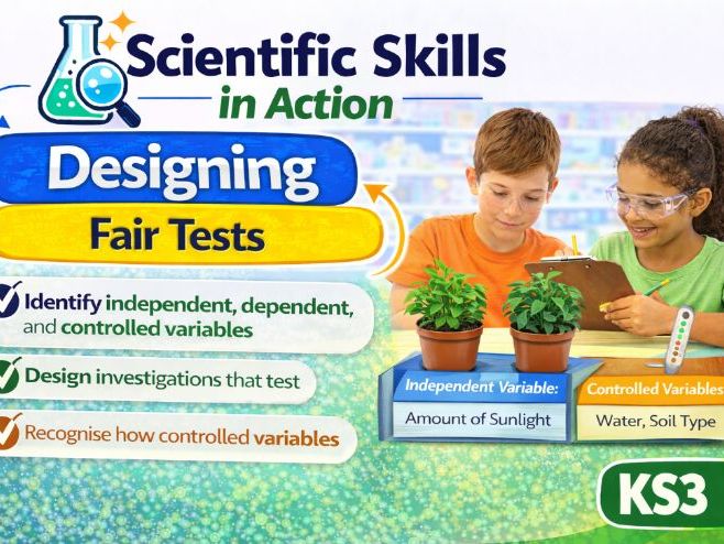 Designing Fair Tests (KS3 Science Skills): Investigate Like a Scientist