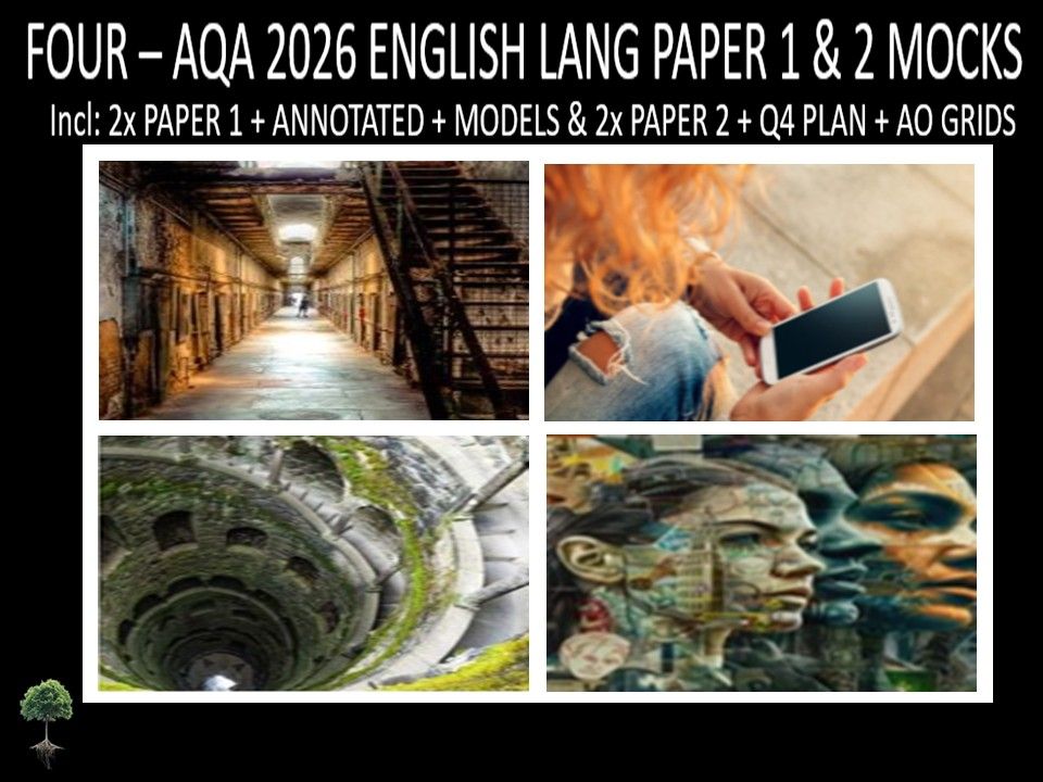 FOUR - AQA PAPER 1 & 2 | 2026 FULL MOCKS | ANNOTATED | Q4 PLAN | AO GRIDS | MODELS
