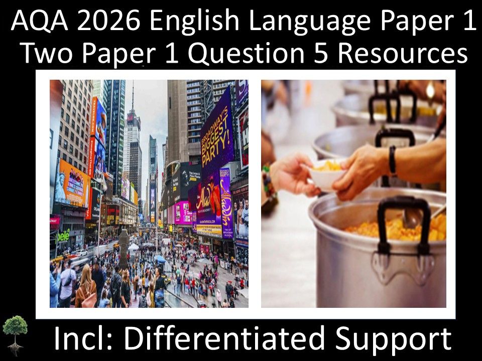TWO Question 5 - AQA 2026 English Language Paper 1 | Differentiated Support