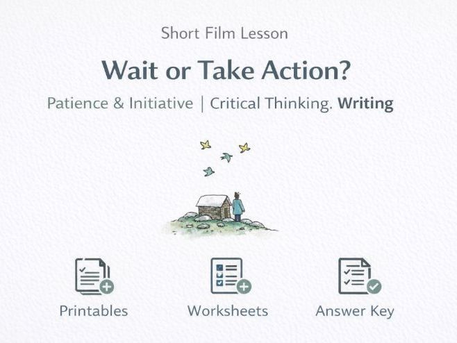 The Man With Birds Short Film Lesson Waiting vs Taking Action | Critical Thinking, Creative Writing