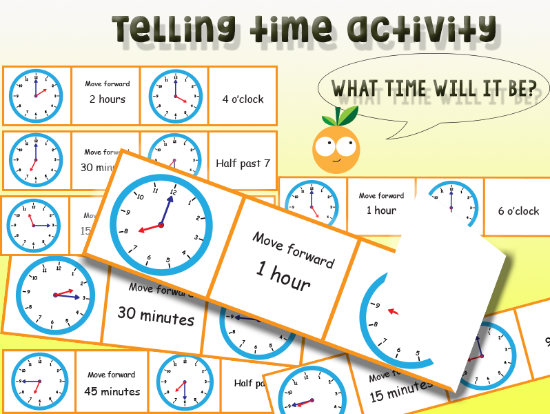 Telling Time What Time Will It Be In Hours 15 Minutes 30 Minutes And