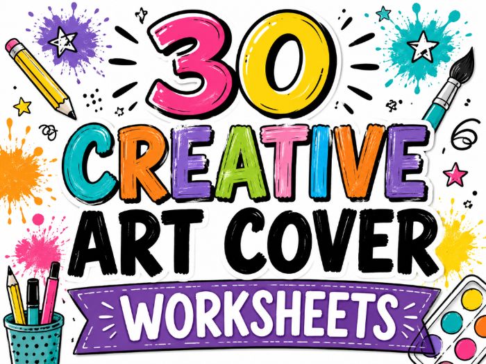 30 Creative Art Cover Worksheets | KS3 Art Cover Lessons Bundle | Drawing Activities | Emergency Cov