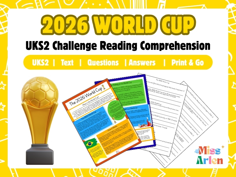 UKS2 Challenge Reading Comprehension - The FIFA World Cup 2026 (SATs-style questions)