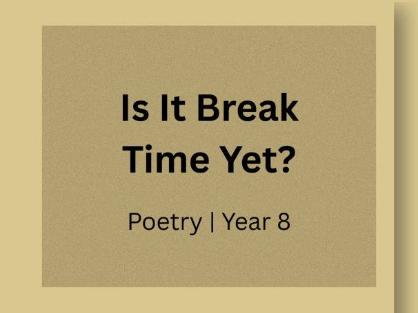 The Blank Page — Reading & Writing Lesson | Figurative Language & Symbolism | Year 8 (KS3)