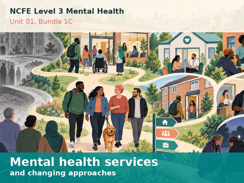 NCFE CACHE Level 3 Understanding Mental Health, Unit 01 Bundle 1C, Mental Health Services and Changi