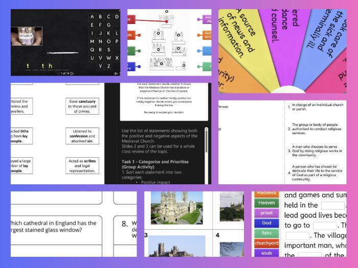 The Medieval Church: Complete Resource Pack (KS3 / KS4)