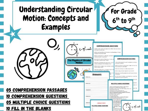Understanding Circular Motion Concepts & Examples for Grade 6-9 | Physics Worksheets & Questions