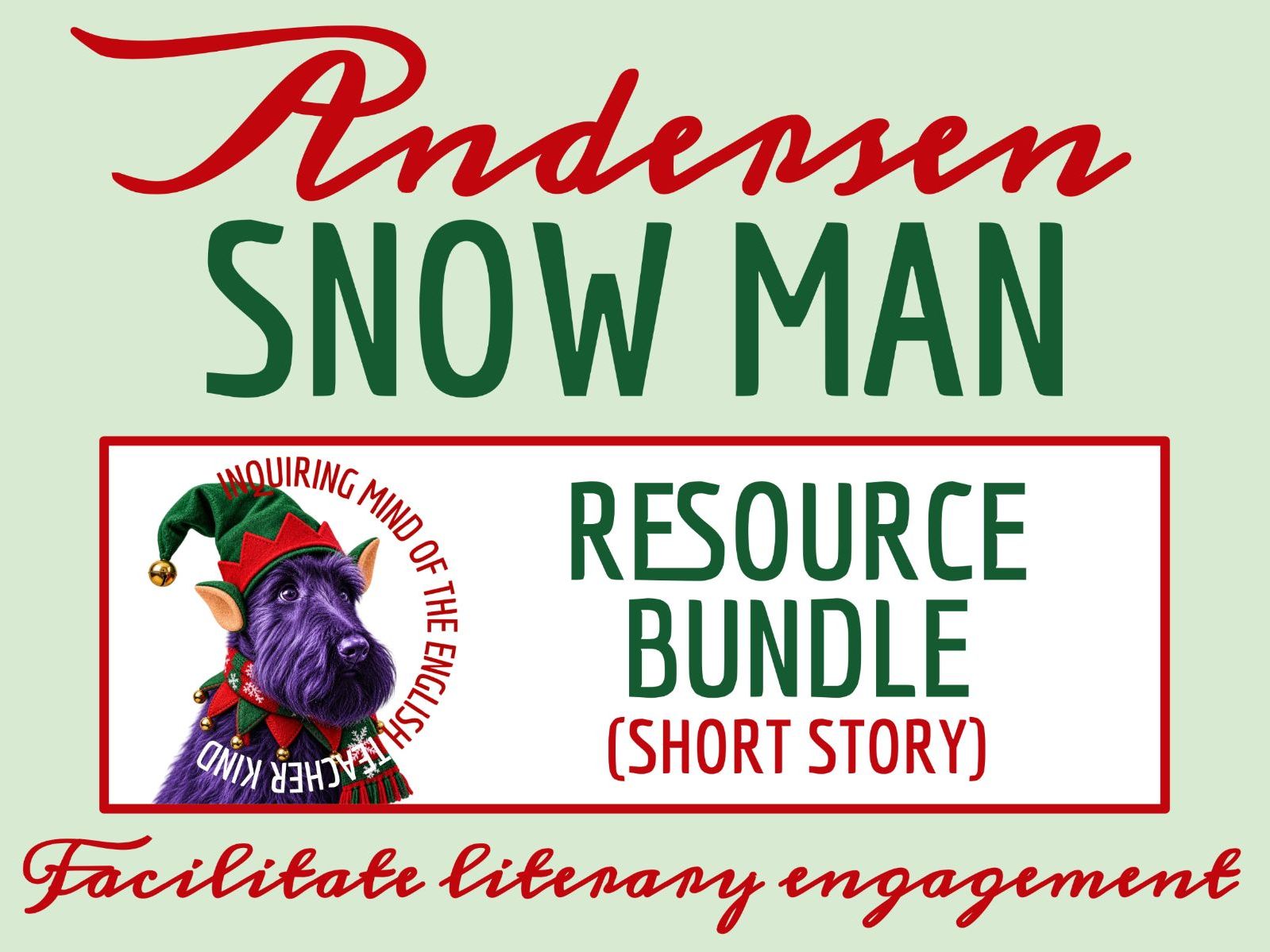 "The Snow Man" by Hans Christian Andersen | Winter Holiday Reading Activities