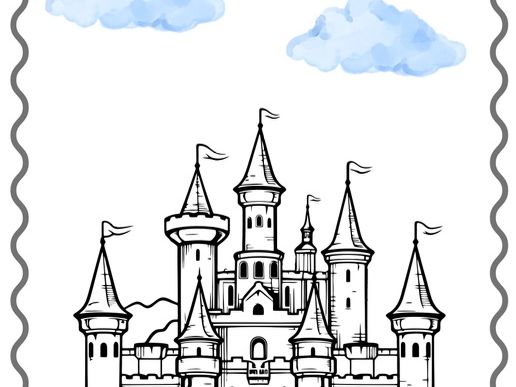Castle Colouring Page