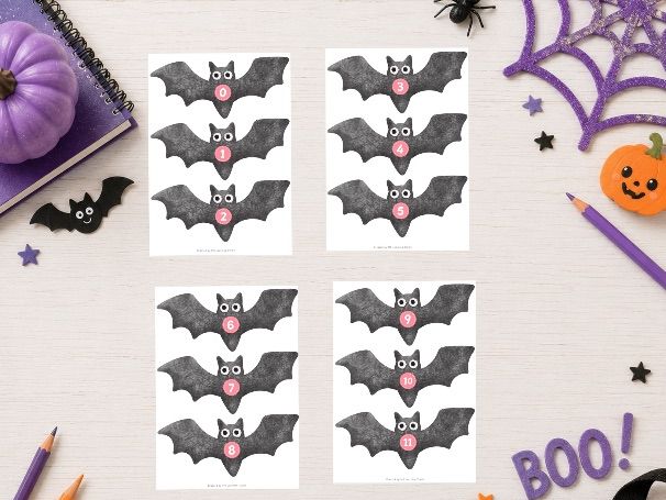 Halloween Number Formation Bats | Numbers 0–11 | EYFS, KS1, Pre-K to 1st Grade