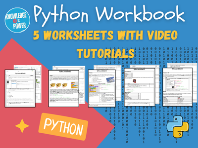 5 Lesson Python Workbook for KS3