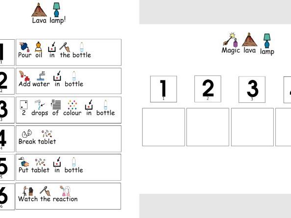 Lava lamp experiment instructions